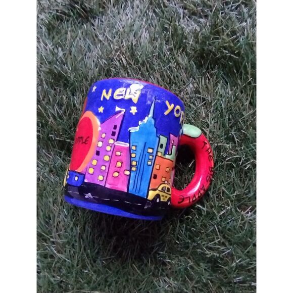 New York The Big Apple Statue of Liberty Taxi Ceramic Coffee Mug Collectible Cup - Picture 6 of 12